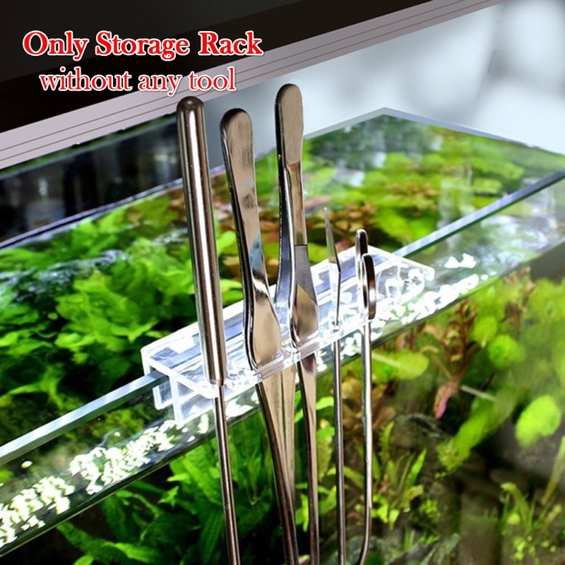 Aquarium Plant Iron - 水族館の植物ツールホルダー,新しい1ピース,ピンセット用のアクリル収納ブラケット,スクレーパー,水槽洗浄ツールホルダー
