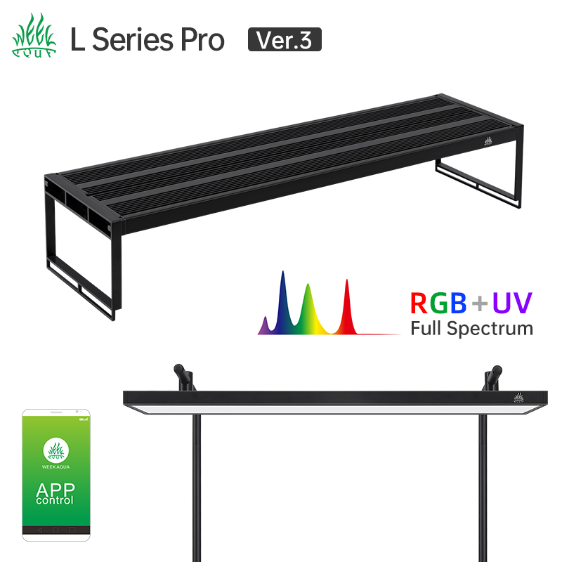 Aquarium Plant Grow Light - 水族館に植えられたLEDライト,1シリーズ,調光器とタイマー,アプリコントロール,rrb uva