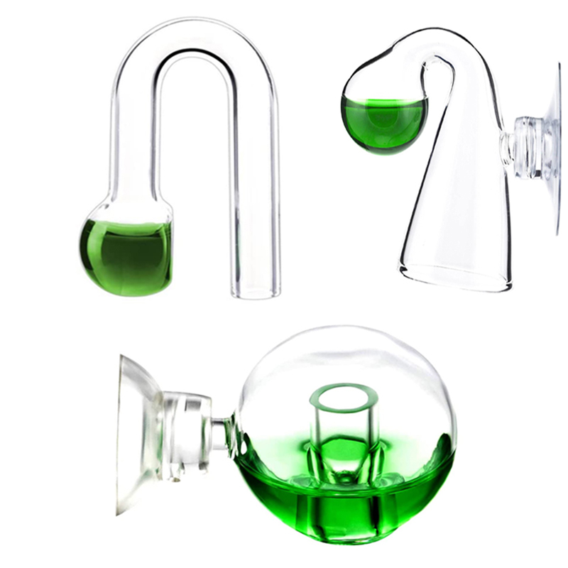 Aquarium Plant Nursery - 拡散ガラス CO2 ドロップチェッカー水族館ハングオン CO2 モニターセンサー検出器インジケータ水槽水生植栽タンクテスト PH