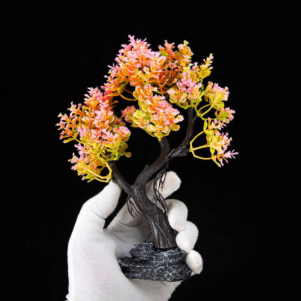 新しいシミュレーション苔の木水槽の装飾砂テーブル風景人工プラ - Planted Aquarium With Sand のレビューと価格