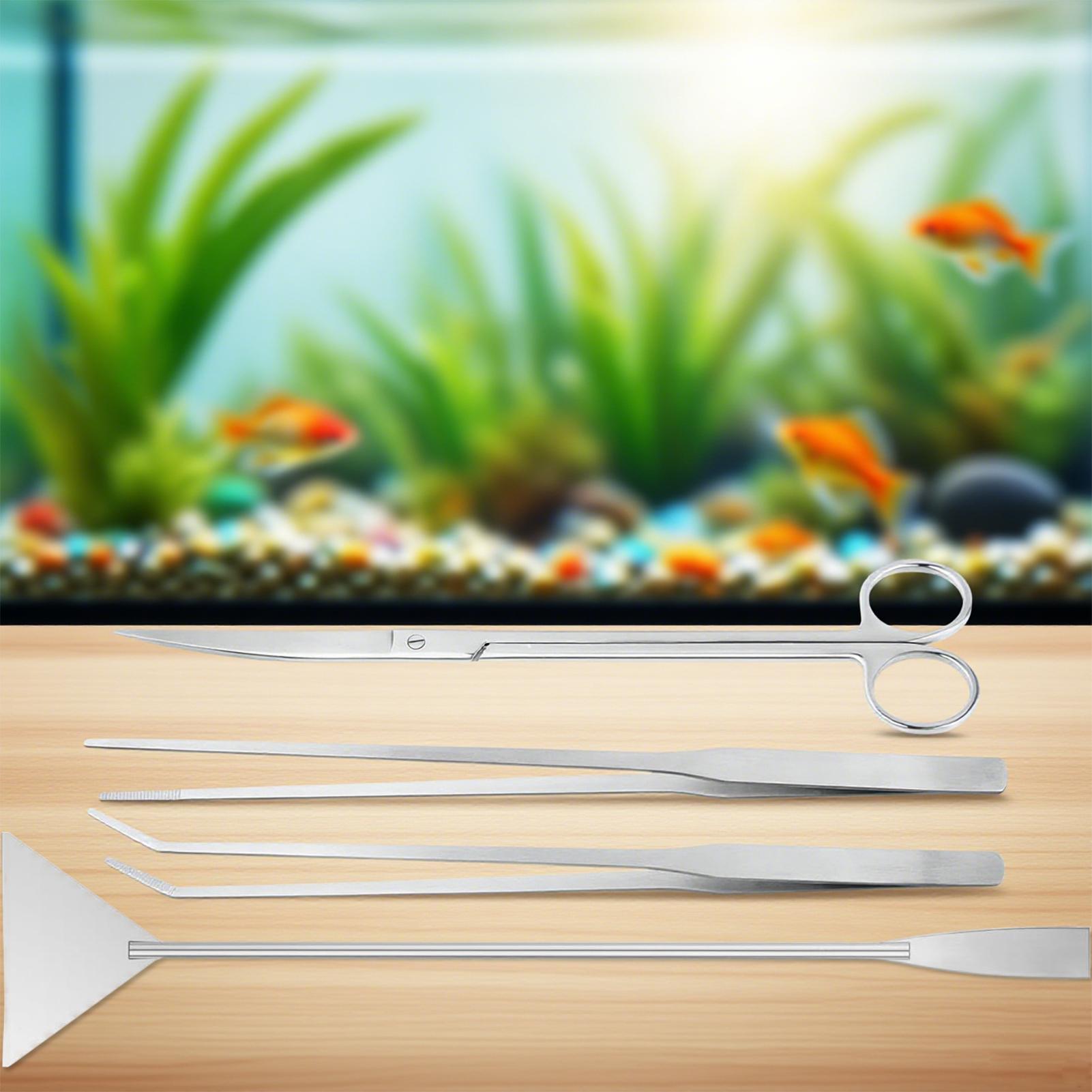 水族館ツールテラリウム植物ツールはさみキットステンレス鋼ロン - Planted Aquarium Care のレビューと価格