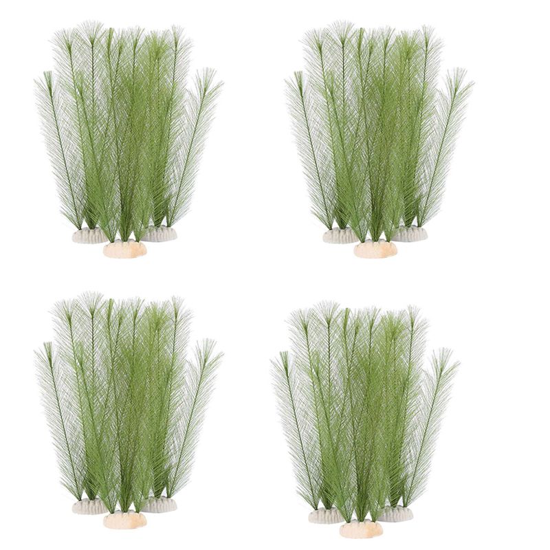 AT29-12X 水族館の装飾品 水槽用人工緑色水生植物 シ - Non Planted Aquarium Fish のレビューと価格