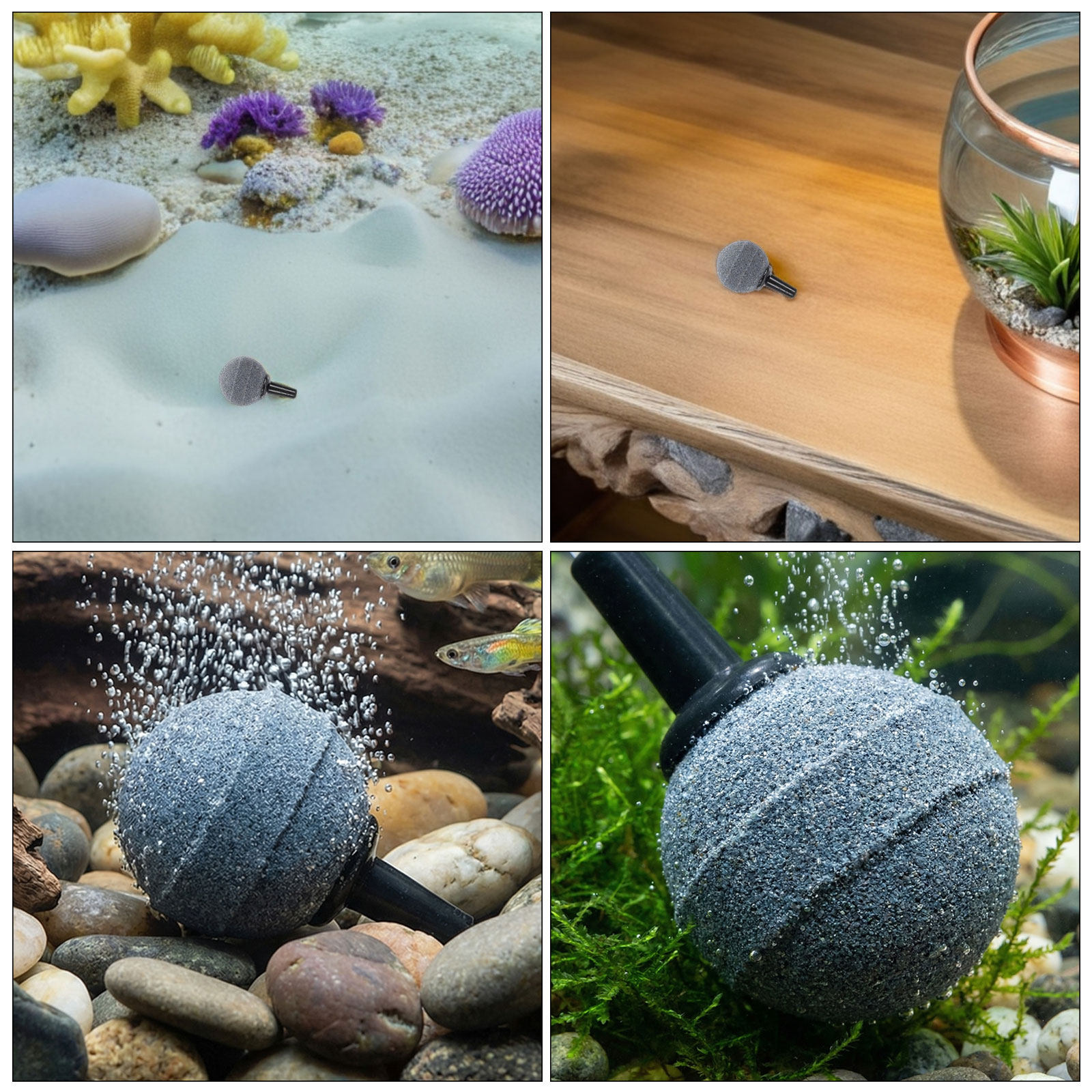 12個入り水槽エアストーンバブルディフューザー、水槽用エアバ - Planted Aquarium Care のレビューと価格