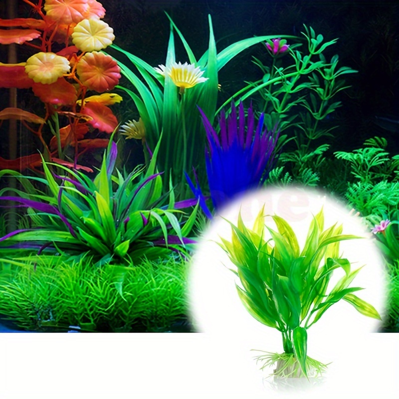 10 個の人工水生植物リアルな水中森林装飾水槽安全な非毒性プ - Non Planted Aquarium Fish のレビューと価格