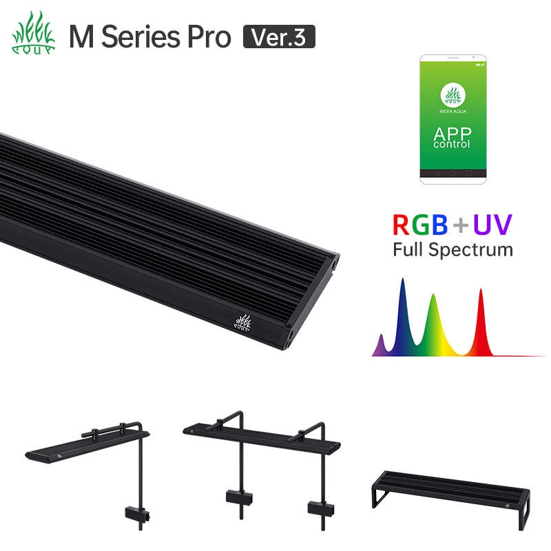 ウィークアクアMシリーズRGB UV LED水槽ライト、調整 - Aquarium Plant Grow Light のレビューと価格