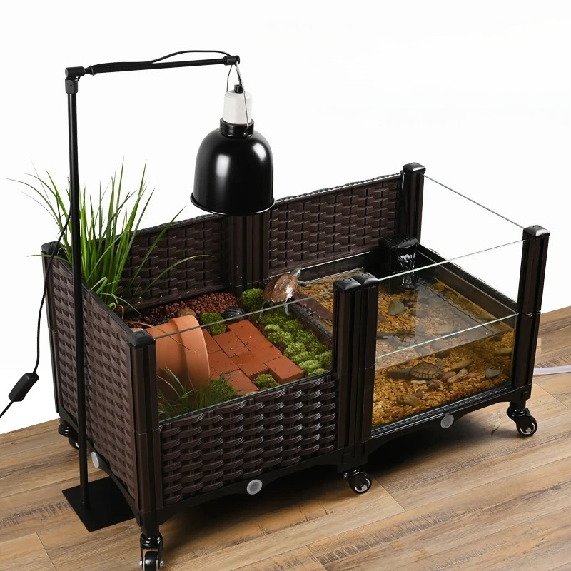 エコタートルタンク（日光浴台付き）、亀用ガラステラリウム、黄 - Aquarium Plant Yellowing のレビューと価格