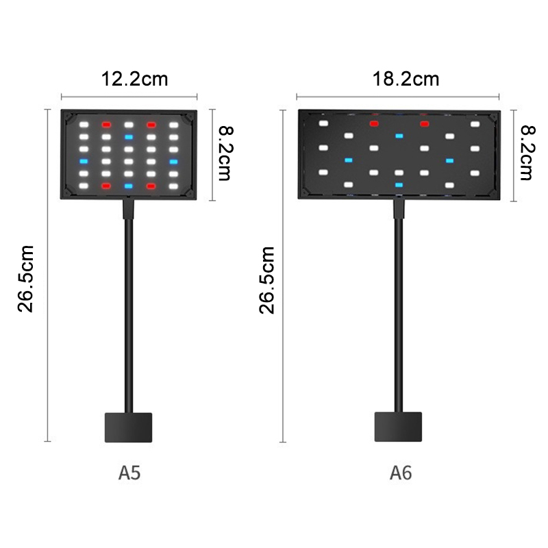 水族館 USB LED ライトフルスペクトル水生植物成長ラン - Aquarium Plant Grow Light のレビューと価格