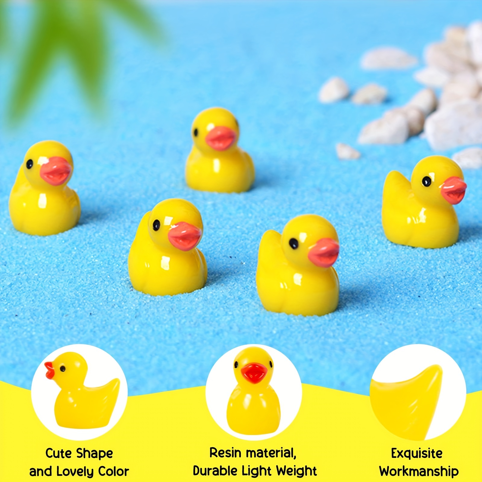 1000 ピース樹脂ミニチュアアヒル小さなドールハウス黄色の - Aquarium Plant Yellowing のレビューと価格