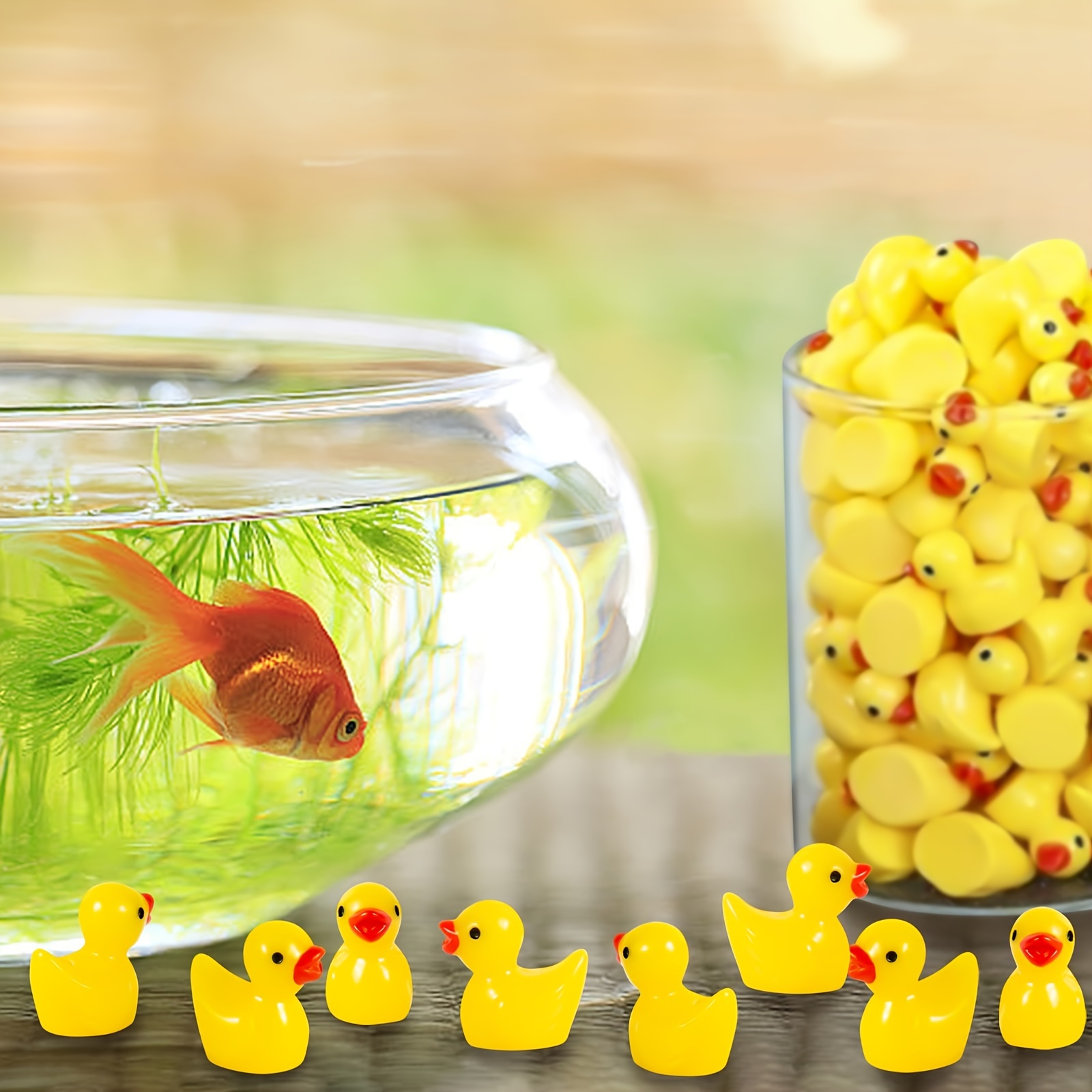 1000 ピース樹脂ミニチュアアヒル小さなドールハウス黄色の - Aquarium Plant Yellowing のレビューと価格